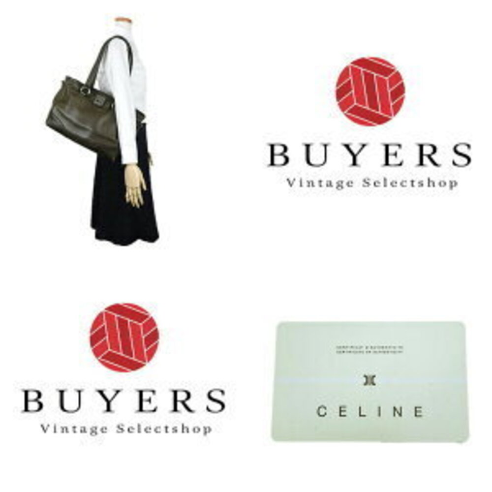 Celine Tote Bag Moss Green Leather - Picture 8 of 9